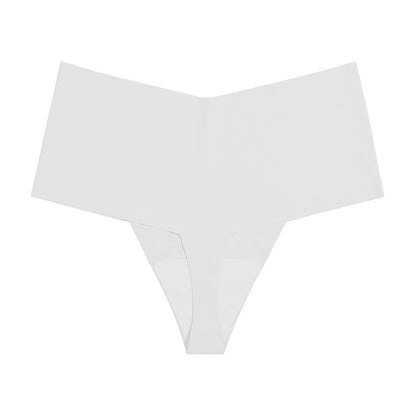 Women's High Waist Seamless Ice Silk T-shaped Cotton Crotch Underwear