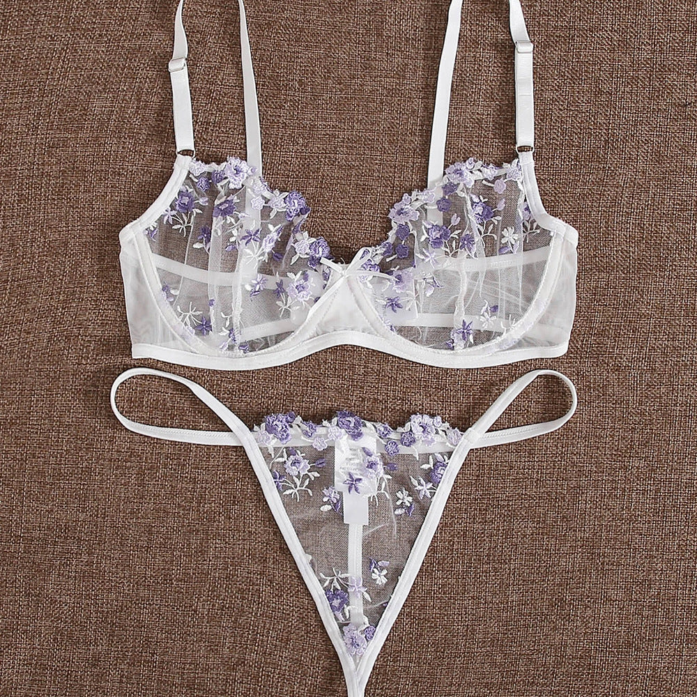 European And American Underwear Perspective Extreme Temptation Three-point Type