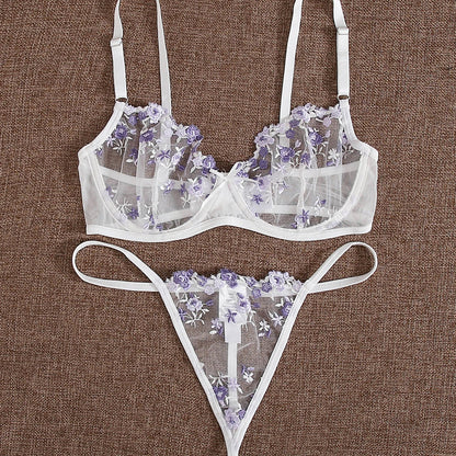 European And American Underwear Perspective Extreme Temptation Three-point Type