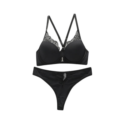 Women's Fashion Lace Seamless Comfort Bra Set