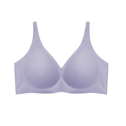 Wireless Seamless Underwear Women's Big Chest Small Deep V Push Up Plus Size Bra