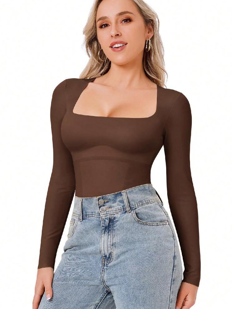 Eve Square Neck Tummy Shaper Bodysuit