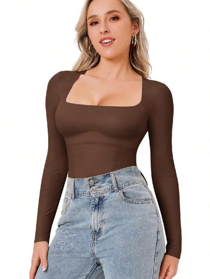 Eve Square Neck Tummy Shaper Bodysuit