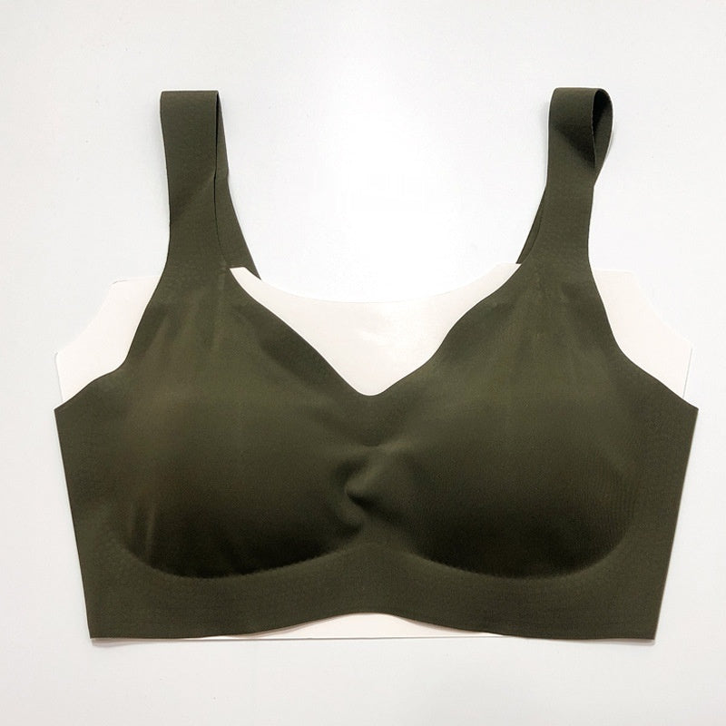Seamless Deep V-neck Gathered Without Trace One Piece Underwear