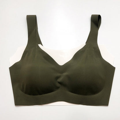 Seamless Deep V-neck Gathered Without Trace One Piece Underwear