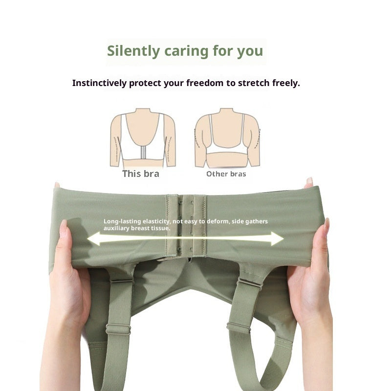 3D Jelly Soft Support Bra Gathers And Reduces Side Fat