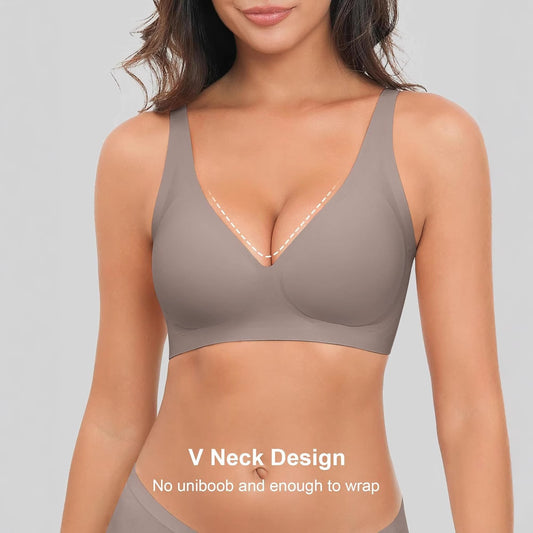 No Steel Ring Gathering Bra Seamless