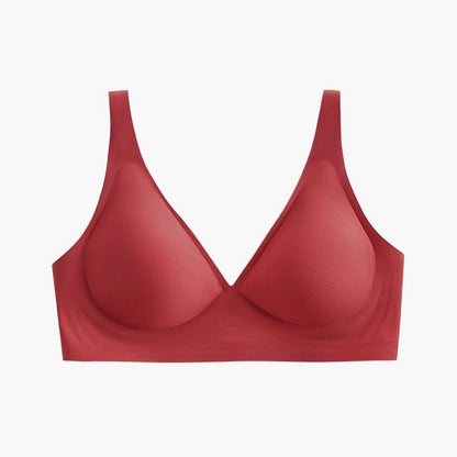 Seamless Jelly Womens Deep V Thin Sexy Bra