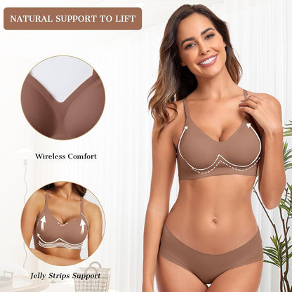 Simple Natural Women's Daily Bra Comfortable Wireless