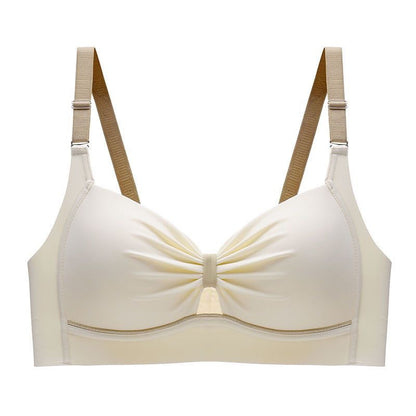 Summer Thin Small Breast Push Up Push Up Anti-sagging Comfortable Wireless Bra